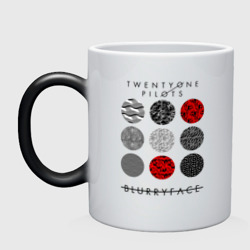 Кружка хамелеон Twenty One pilots TOP