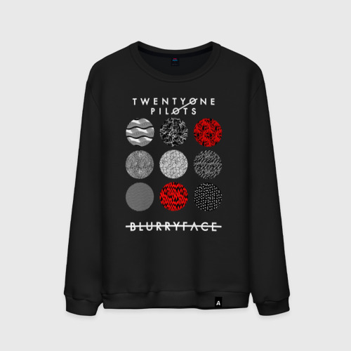 Мужской свитшот хлопок Twenty One pilots TOP, цвет черный