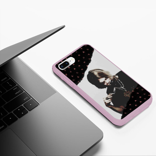 Чехол для iPhone 7Plus/8 Plus матовый Джизус, цвет розовый - фото 5