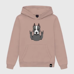 Мужская толстовка хлопок Американский терьер rock