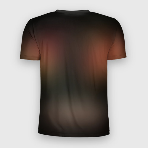 Мужская футболка 3D Slim с принтом Годзилла, вид сзади #1