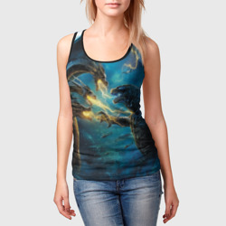 Женская майка 3D Годзилла - фото 2