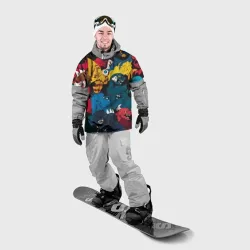 Накидка на куртку 3D Годзилла