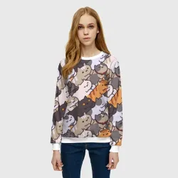 Женский свитшот 3D Котомания - фото 2