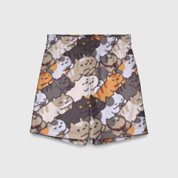 Детские спортивные шорты 3D Котомания