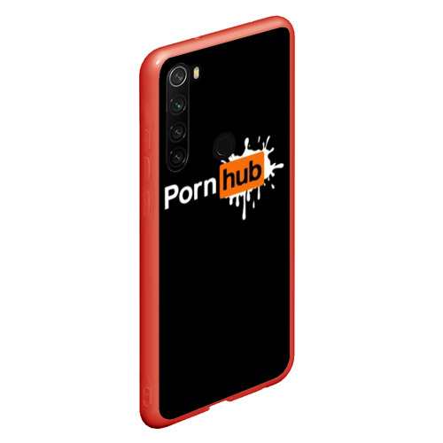 Чехол для Xiaomi Redmi Note 8 PORN HUB, цвет красный - фото 3
