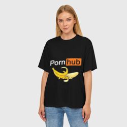 Женская футболка oversize 3D Porn hub - фото 2