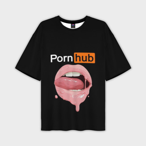 Мужская футболка oversize 3D Porn hub, цвет 3D печать