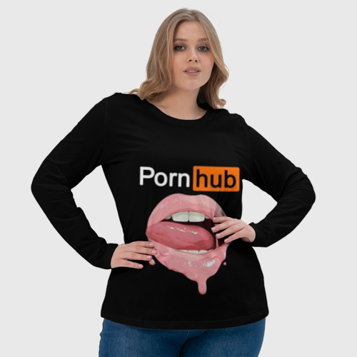 Женский лонгслив 3D Porn hub - фото 6