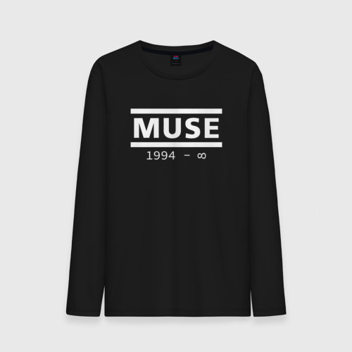 Мужской лонгслив хлопок Muse, цвет черный