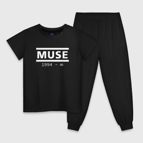 Детская пижама хлопок Muse, цвет черный