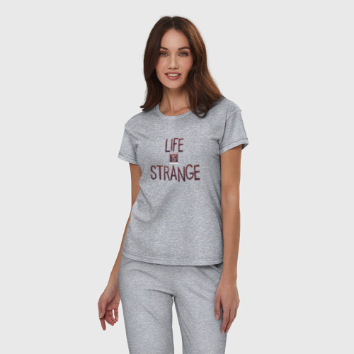 Женская пижама хлопок с принтом Life is Strange, фото на моделе #1