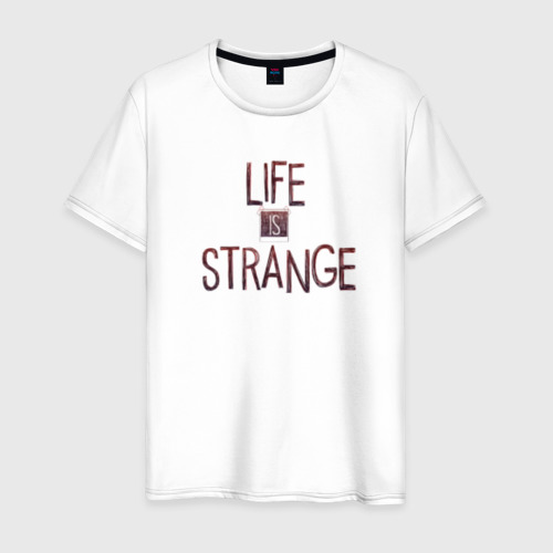 Мужская футболка хлопок Life is Strange, цвет белый