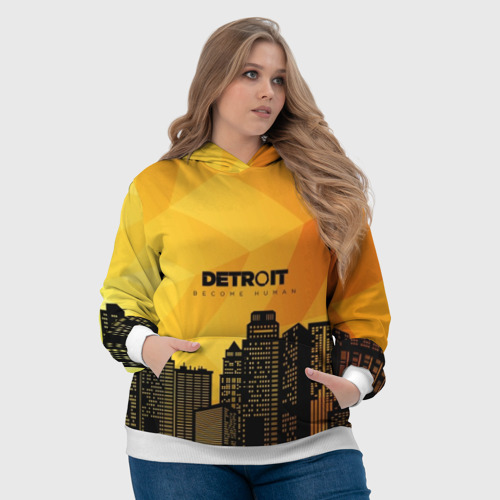 Женская толстовка 3D DETROIT , цвет 3D печать - фото 6