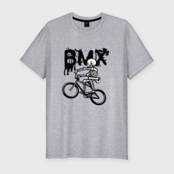 Мужская футболка хлопок Slim BMX Skeleton Extreme