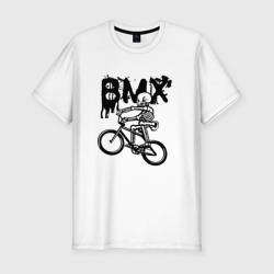 Мужская футболка хлопок Slim BMX Skeleton Extreme