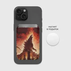 Картхолдер Magsafe магнитный Godzilla - фото 2