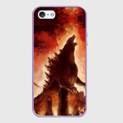 Чехол для iPhone 5/5S матовый Godzilla