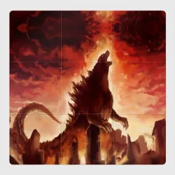 Магнитный плакат 3Х3 Godzilla