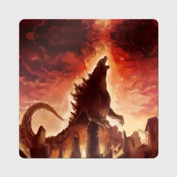 Магнит виниловый Квадрат Godzilla