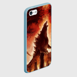 Чехол для iPhone 5/5S матовый Godzilla - фото 2