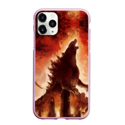 Чехол для iPhone 11 Pro матовый Godzilla