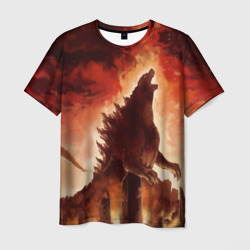 Мужская футболка 3D Godzilla