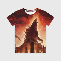 Детская футболка 3D Godzilla