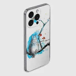 Чехол для iPhone 16 Pro Max силиконовый с защитой камеры Мой сосед Тоторо my neighbor Totoro - фото 2