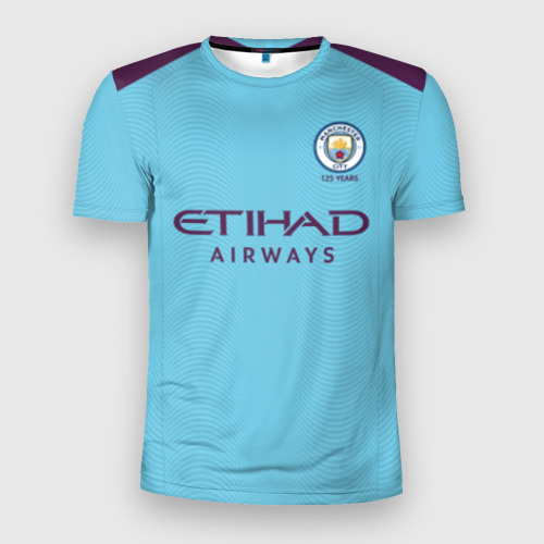 Мужская футболка 3D Slim De Bruyne home 19-20