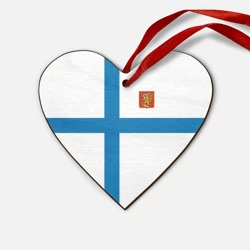 Деревянная игрушка Сердце Сборная Финляндии