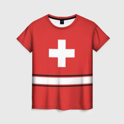 Женская футболка 3D Сборная Швейцарии