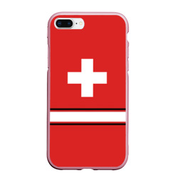 Чехол для iPhone 7Plus/8 Plus матовый Сборная Швейцарии