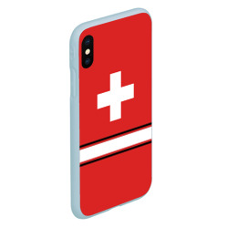 Чехол для iPhone XS Max матовый Сборная Швейцарии - фото 2