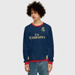 Мужской свитшот 3D Sergio Ramos away 19-20 - фото 2