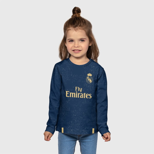 Детский лонгслив 3D Sergio Ramos away 19-20, цвет 3D печать - фото 5