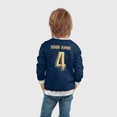 Детский свитшот 3D Sergio Ramos away 19-20, цвет 3D печать - фото 6