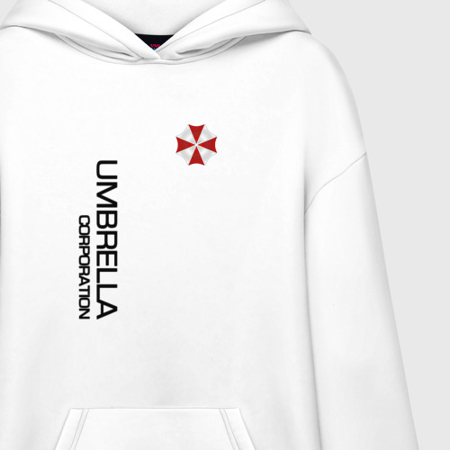 Худи SuperOversize хлопок Umbrella Corp, цвет белый - фото 3