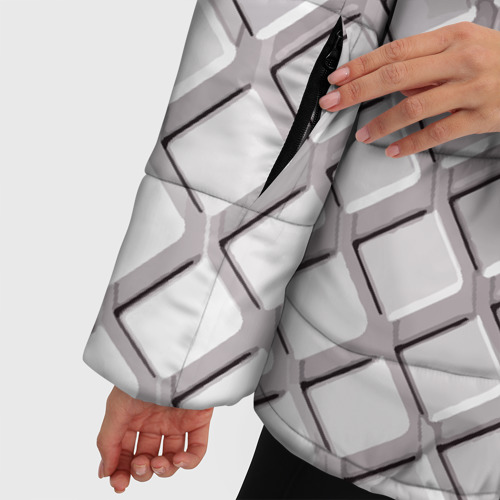 Женская зимняя куртка 3D с принтом BMW - pattern, фото #4