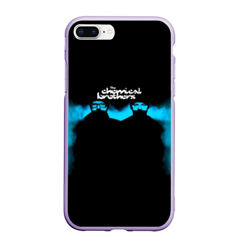 Чехол для iPhone 7Plus/8 Plus матовый The Chemical Brothers, цвет светло-сиреневый