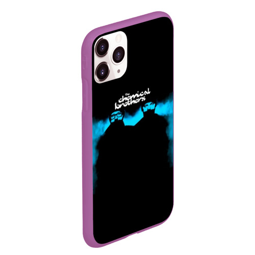 Чехол для iPhone 11 Pro Max матовый The Chemical Brothers, цвет фиолетовый - фото 3