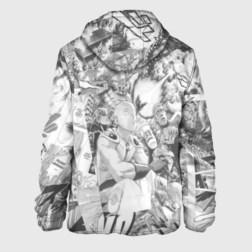 Мужская куртка 3D Чернобелый Сайтама, цвет 3D печать - фото 2