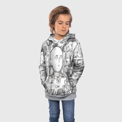 Детская толстовка 3D Чернобелый Сайтама - фото 2