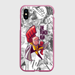 Чехол для iPhone XS Max матовый Saitama