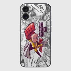 Чехол для iPhone 16 силиконовый с защитой камеры Saitama