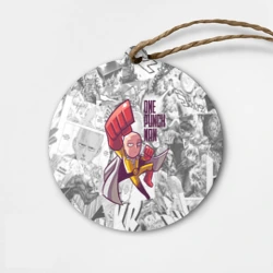 Деревянная игрушка круг Saitama