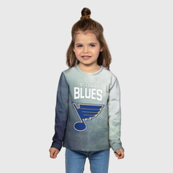 Детский лонгслив 3D St. Louis Blues logo - фото 2