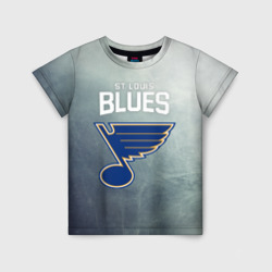 Детская футболка 3D St. Louis Blues logo