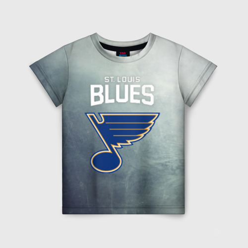 Детская футболка 3D St. Louis Blues logo, цвет 3D печать