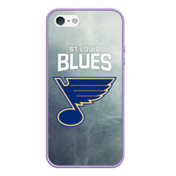 Чехол для iPhone 5/5S матовый St. Louis Blues logo